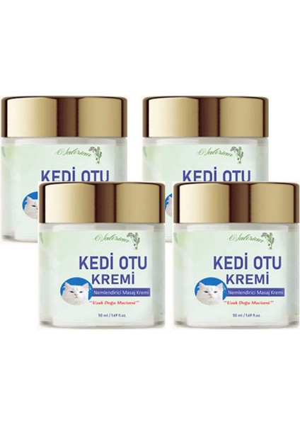 Kedi Otu Kremi 50 ml 4 Adet Kafur Ağacı Yağı Içerikli Agrilar Için Krem