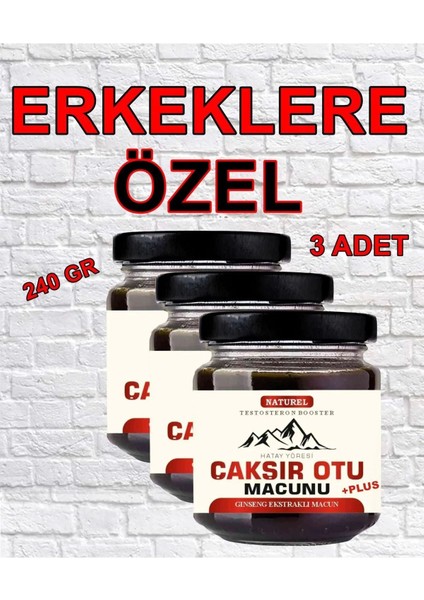 Hatay Yöresi Çakşır Otu Erkeklere Özel Performans Yükseltici Bitkisel Macun 240 gr x 3 Adet