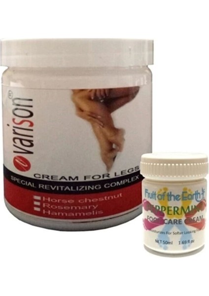 Varison Varicose Vein Defense Cream Diz Bacak Bakım Kremi 200ML+50ML Ayak