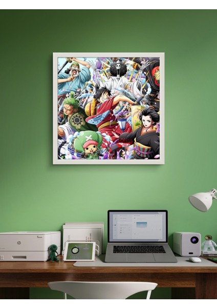 One Piece LED Tablo – 60X60 cm | Sıva Üstü Montajlı, Tak-Çalıştır Sistem, Arapuar Anahtarlı Ledli indirimleri