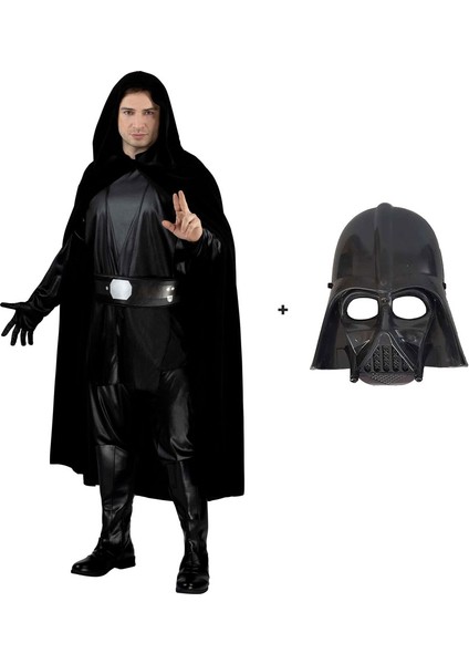 Star Wars Luke Skywalker Pelerini Yetişkin ve Maskesi