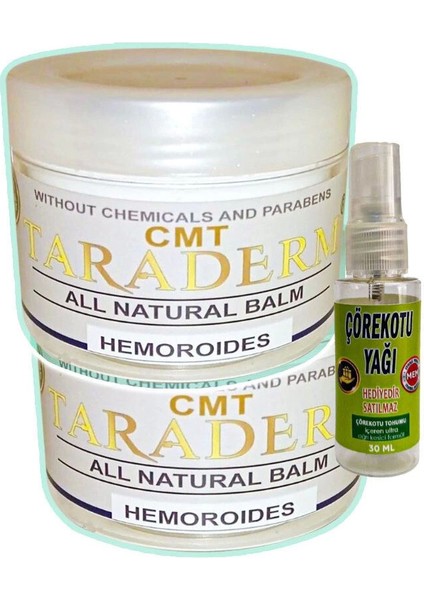 Taraderm 100 ml 2 Adet Hemeroid Kremi + 30 ml Çörek Otu Ağrı Dindirici Yağ
