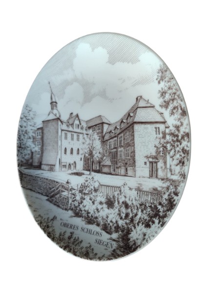 Oberes Schloss Sıegen Dekoratif Damgalı Porselen Anı Tabağı – 1980’LER fiyatları