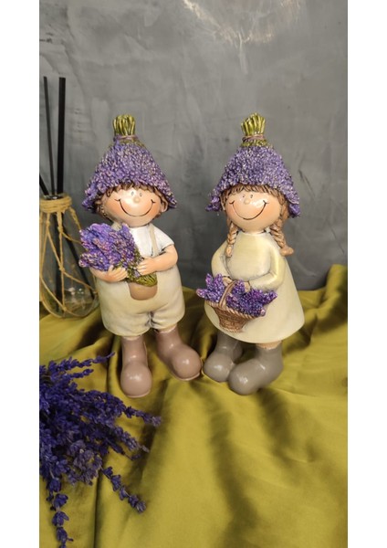 Lavanta Çocuklar Retro Biblo Seti ( 23 cm ) modelleri