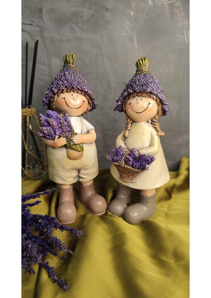 Lavanta Çocuklar Retro Biblo Seti ( 23 cm ) fırsatları