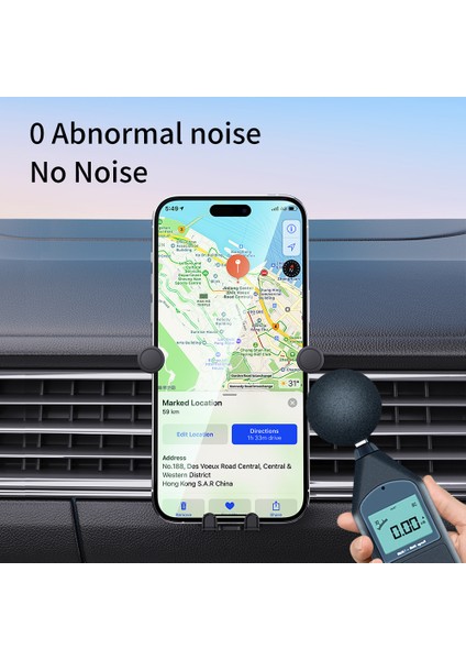 Universal Gravity Air Outlet Araç Tutucu Siyah fırsatları