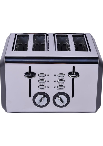 Gem Titan Parlak Gümüş Gri Dört Dilim Ekmek Kızartma Makinesi fırsatları
