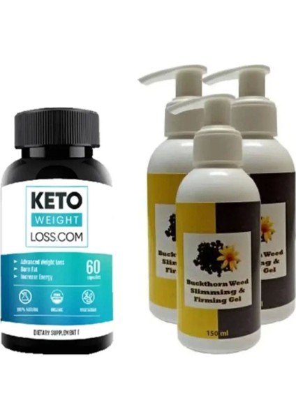 Mucizevi Buckthorn Weed Slimming Gel 150 ml + Çehre Tohumu Vücut Sıkılaştırıcı
