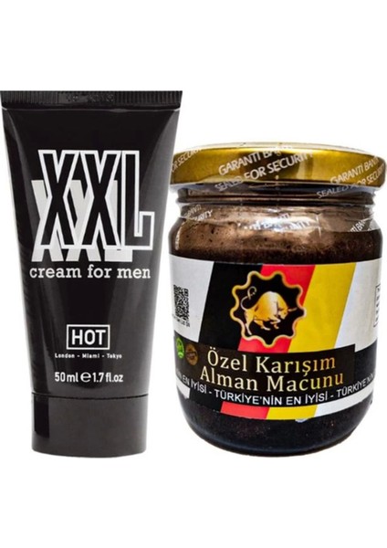 Hotxxl 50 ml Erkeklere Özel Krem + Yanında 1 Adet Erkeğe Özel Macun