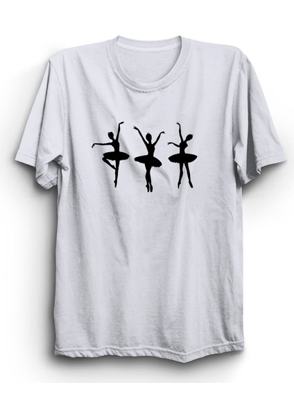 Balerin, Bale, Dans, Dance, Ballet, Ballerina Baskılı, Unisex, %100 Pamuk Tişört