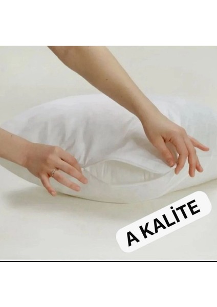 Pamuk Kumaşlı Fermuarlı Yastık Içi Kılıf krem 50X70 Ebat Şilte fırsatları