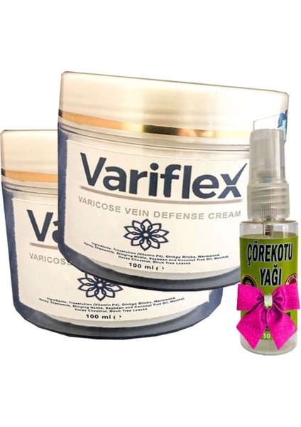 Variflex Krem 100 ml x 2 Adet + ve Çörek Otu Yağı 30 ml