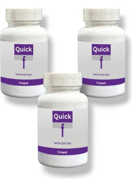Quick F 15'li Diyet Destekleyici Takviye x 3 Adet
