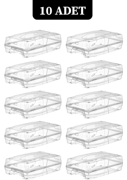 10'lu Şeffaf Kadın Ayakkabı Kutusu, Saklama ve Organize Etme Için Idealdir