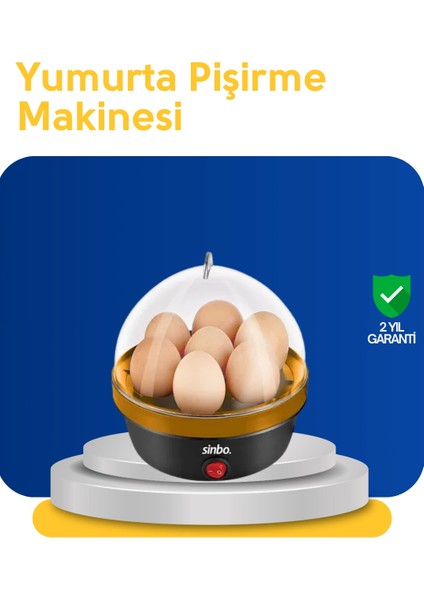 Otomatik Kapanma Özellikli Yumurta Pişirme Makinesi 7 Kapasiteli