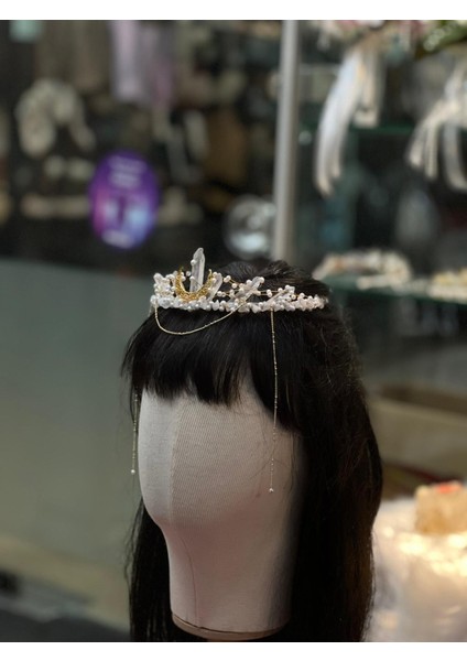 Helen Gold Kristal Kuvars Taç fiyatları