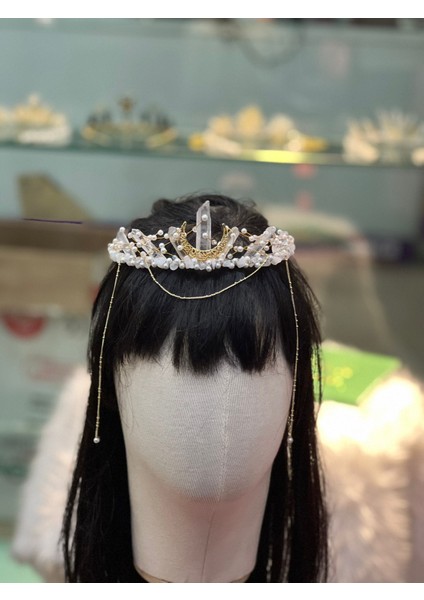 Helen Gold Kristal Kuvars Taç modelleri