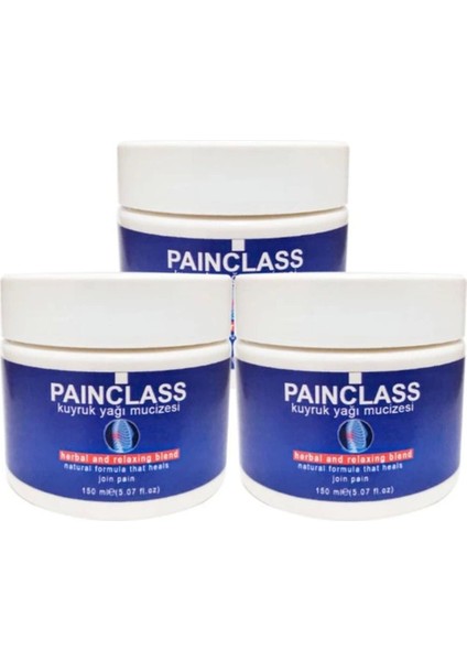 Painclass HZNKS038 3ADET 150 ml Büyük Boy Kuyruk Yağı Kremi Pain Cream Ağ Rılara Krem