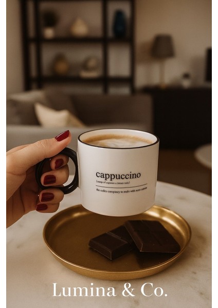 Latte – Cappuccino – Coffee Yazılı 3’lü Porselen Kupa Takımı indirimleri