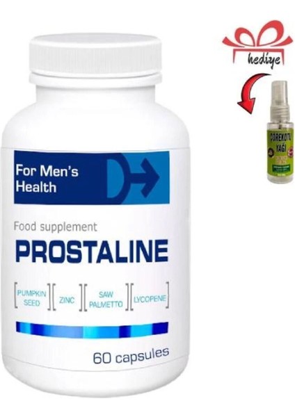 Prostaline Prostatla Sorunu Olan Erkeklere Akış Rahatlatma Desteği 60'lı x 1 Adet Çörekotu Yağı