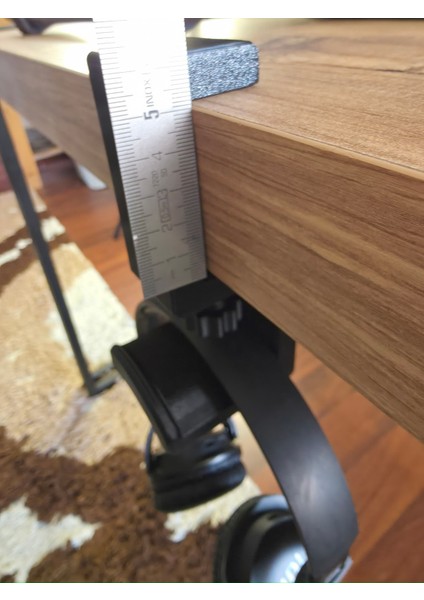 🎧 Masa Altı Kulaklık Askısı –yeni Düzen - Masa Altı Kulaklık Askısı – 4 - 5,5 cm Kalınlık Için