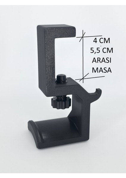 🎧 Masa Altı Kulaklık Askısı –yeni Düzen - Masa Altı Kulaklık Askısı – 4 - 5,5 cm Kalınlık Için fırsatları