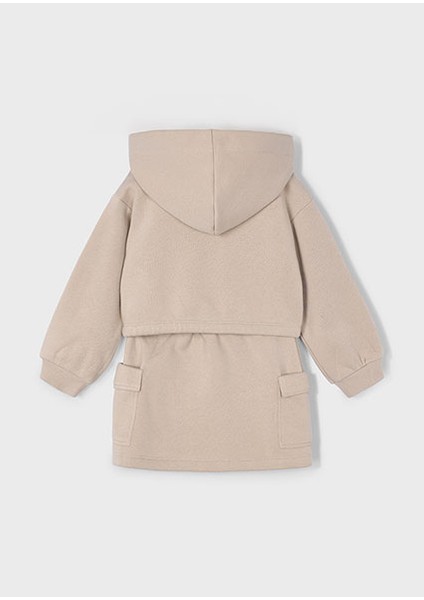 Bej Kız Çocuk Kargo Etek ve Sweatshirt Takım 4935 fırsatları