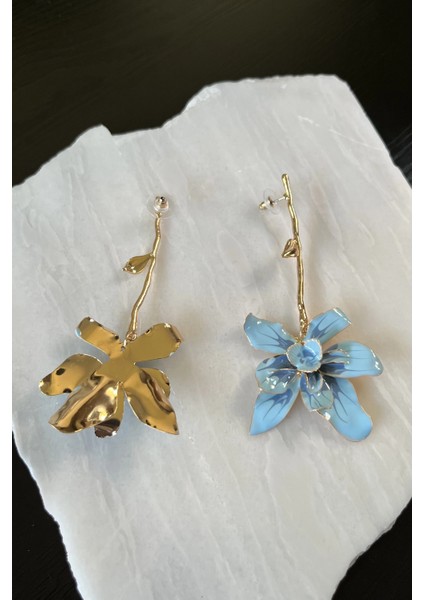 Sallantılı Çiçek Küpe modelleri