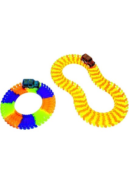 Hareketli Raylı Araba Pisti 168 Parça fırsatları