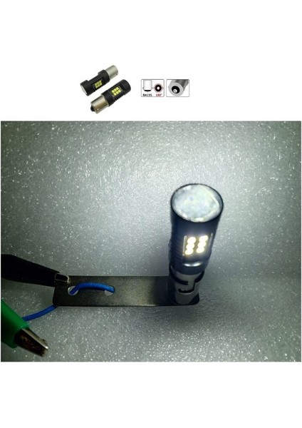 ( 2 x Adet ) 1 Takım 24V 93 21W LED Mercekli Sinyal Ampul Whıte ( 24V 93 Mercek LED Beyaz ) fiyatları