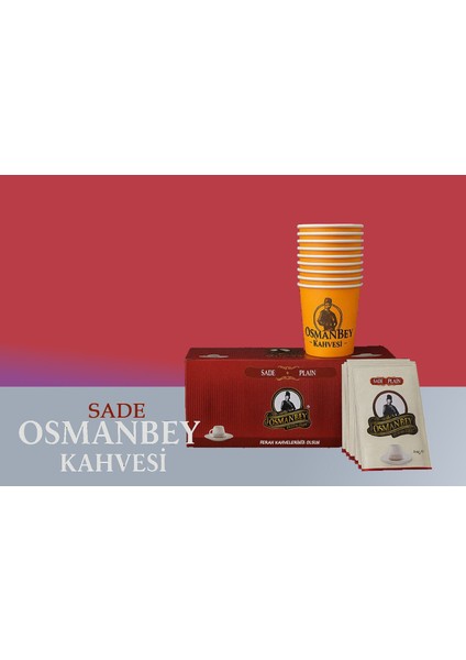 Kahvesi 10 Saniyede Hazır Türk Kahvesi 50'li Paket- Sade