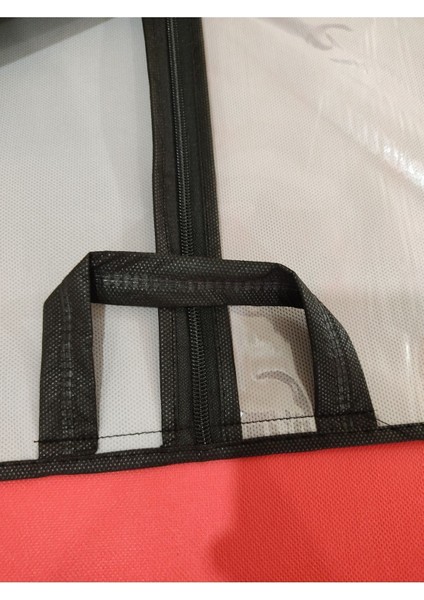 Uzun Boy Elbise Koruyucu Kılıf, Şeffaf Pencere, 64X160 Cm, Siyah