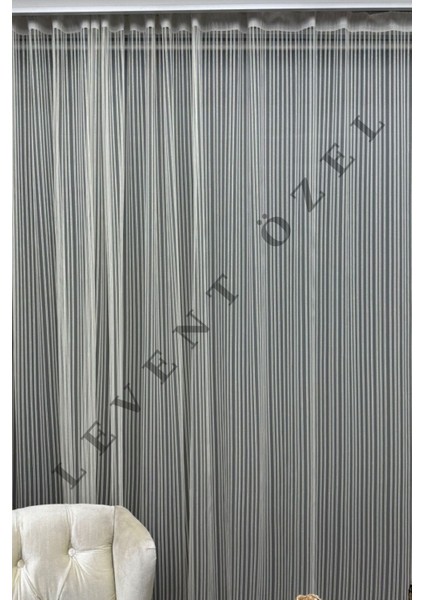 Yeni Nesil Pratik Çizgili Tül Perde 300X255 modelleri