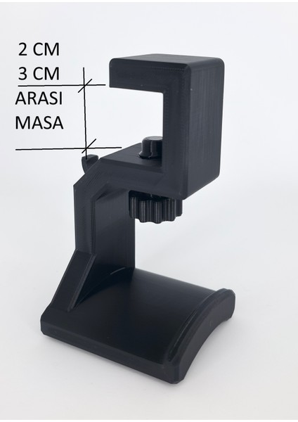 🎧 Masa Altı Kulaklık Askısı –yeni Düzen - Masa Altı Kulaklık Askısı – 2- 3 cm Kalınlık Için fırsatları
