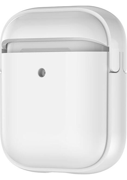 Airpods Uyumlu Ecrz Airbag 36 Darbelere Karşı Dayanıklı Kılıf-Beyaz