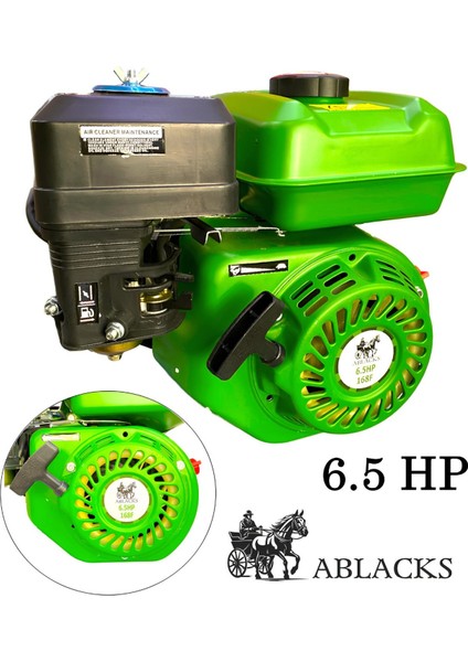 Benzinli Motor Go Kart 6.5 Hp 20 mm Kamalı Çapa Makinası – Su Motoru (Çıplak Motor)