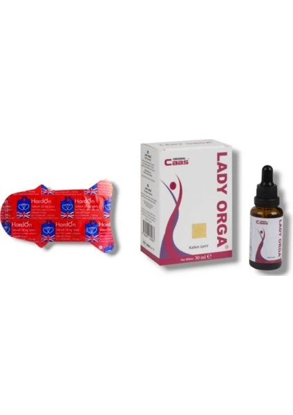 Caas Lady Orga Kadınlara Özel Istek Damla 30 ml + Erkeklere Özel 6'lı Hediye