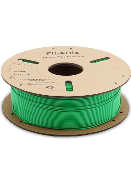 Yüksek Hızlı Hyper Pla+ Filament 1.75MM 1kg-Floresan Yeşil modelleri
