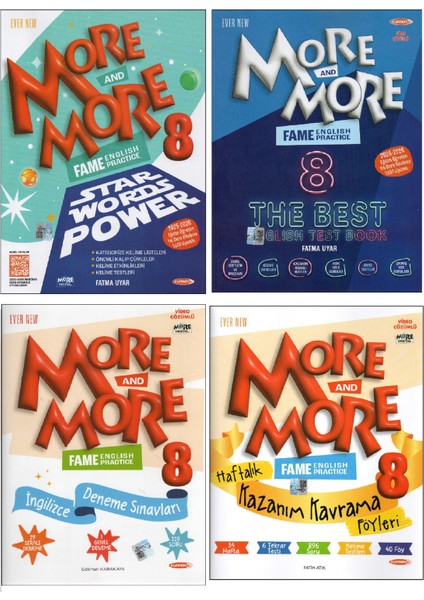 Kurmay Elt 8. Sınıf Fame The Best English Test Book+Star Words Power+ Kkf+ Ing Deneme (4 Kitap)