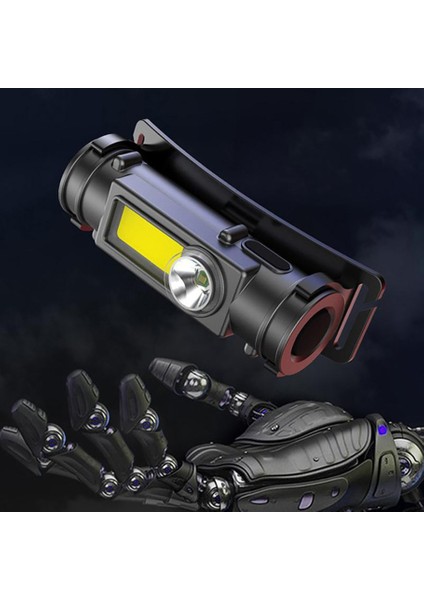 PS-211 Şarjlı Mıknatıslı Lityum Lion Pilli Cob LED Kafa Lambası Çalışma Lambası fırsatları