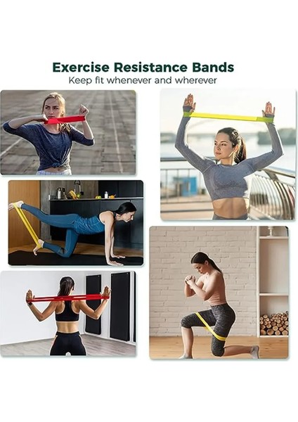 Profesyonel 5'li Latex Aerobik Band 5 Farklı Direnç Bandı Özel Çantalı Squat Çalışma Lastiği fırsatları