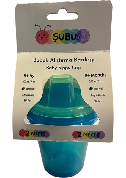Şubu Baby Alıştırma Bardağı Mavi 200ML 2'li