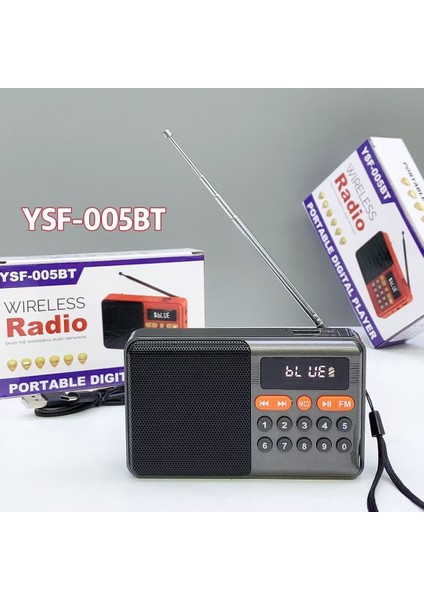 YSF-006BT Mp3 Müzik Çalar Fm Radyo Bluetooth Mini Wireless Speaker