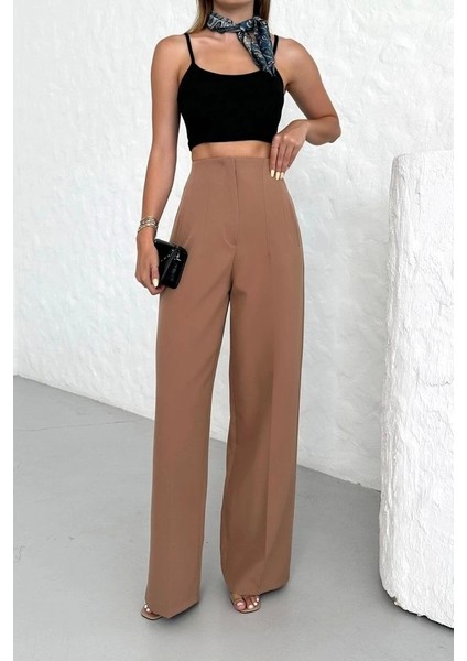 Yüksek Bel Pensli̇ Palazzo Pantolon fırsatları