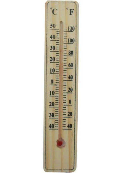 Ahşap Oda Sıcaklığı Sıcaklık Ölçümü Termometresi Küçük Boy