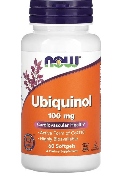 Foods Ubiquinol 100 Mg High Bioavailability Koenzim COQ10 60 Softgels