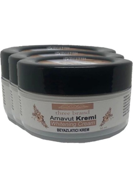 Three Brand Whitening Cream 3 Adet Arnavut Kremi 50ML Aklık Kremi ile 120ML Playboy Masaj Yağı fiyatları