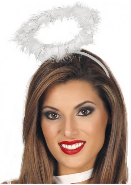 Beyaz Otrişli Tüylü Esnek Yapı Melek Haresi Melek Tacı modelleri