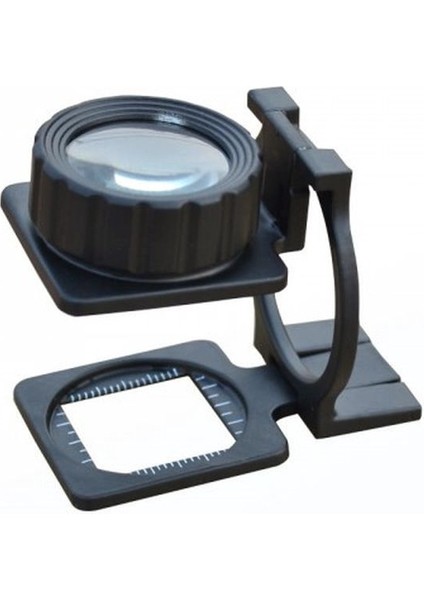 Tekstilciler Için Kumaş Kontrolü Büyüteç Katlanan Metal 15X Büyütme
