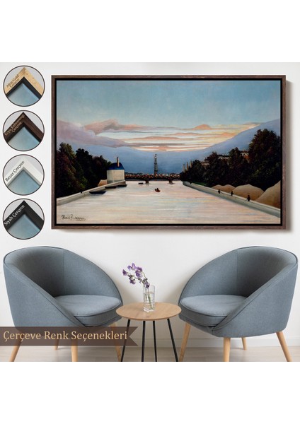 Çerçeveli Kanvas Tablo, Henri Julien Félix Rousseau - The Eiffel Tower Eyfel Kulesi TABLOSU-7042